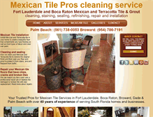 Tablet Screenshot of mexicantilepros.com